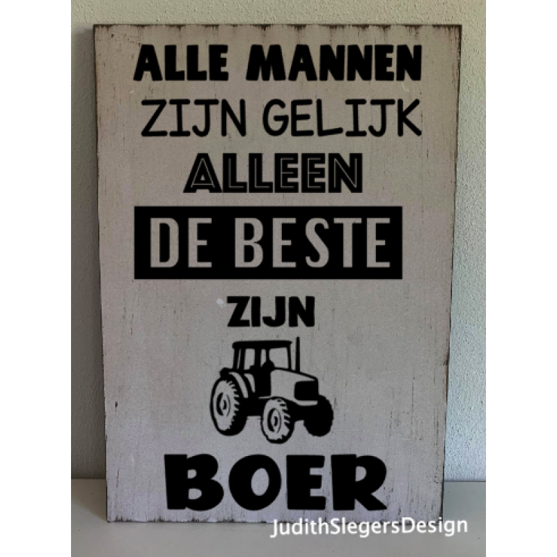 Tekstbord BOER